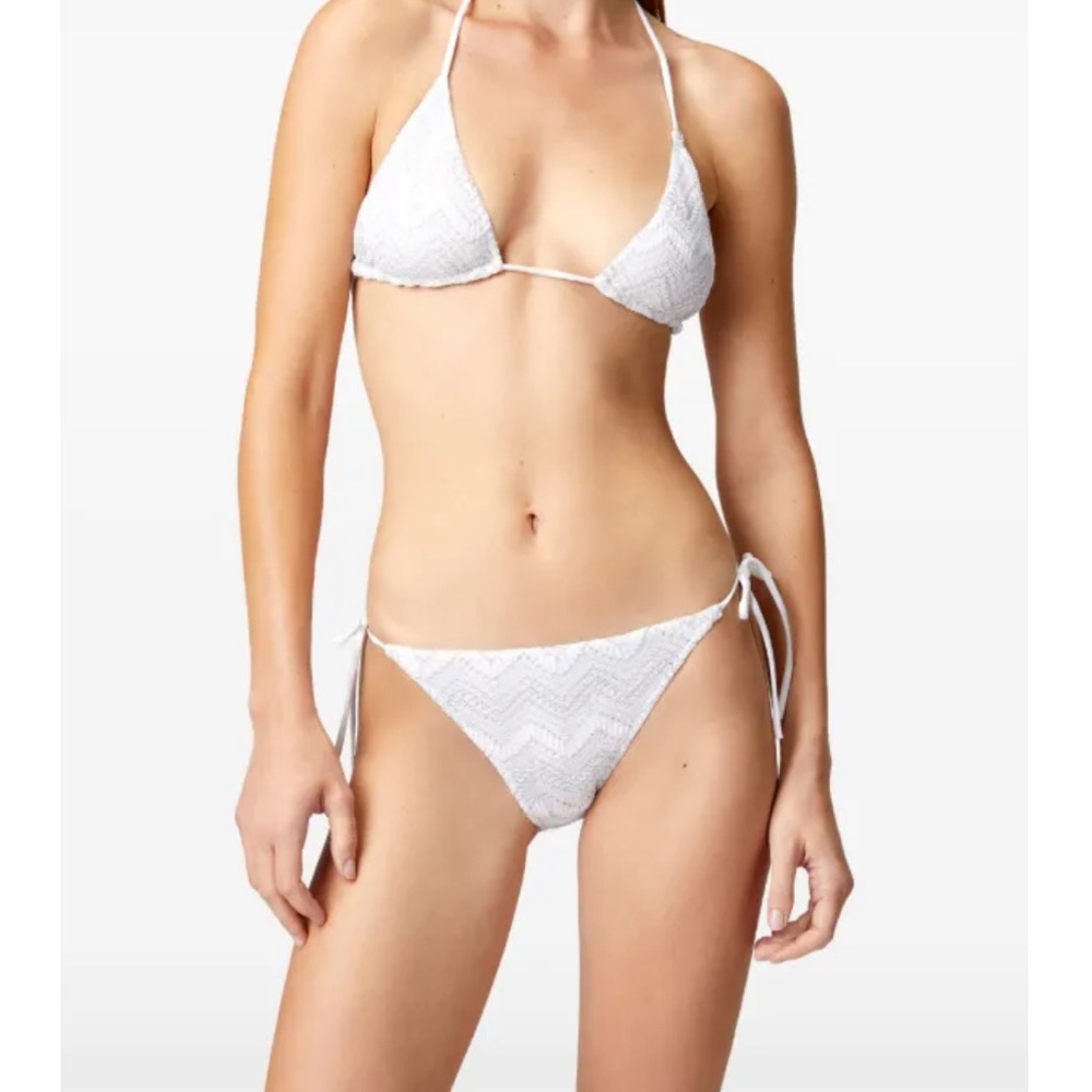 NWT Missoni White Zigzag Bikini